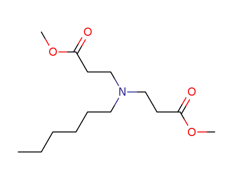 Molecular Structure of 167279-47-2 (methyl 3-[hexyl(3-methoxy-3-oxopropyl)amino]propanoate)