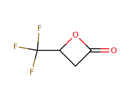 Molecular Structure of 6737-19-5 (β-trifluoromethyl-β-propiolactone)