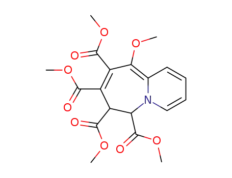 Molecular Structure of 71127-23-6 (6,7-Dihydro-10-methoxypyrido[1,2-a]azepine-6,7,8,9-tetracarboxylic acid tetramethyl ester)