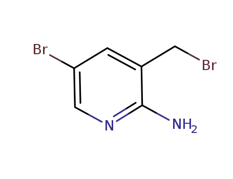 Molecular Structure of 769109-93-5 (5-broMo-3-(broMoMethyl)pyridin-2-aMine hbr)