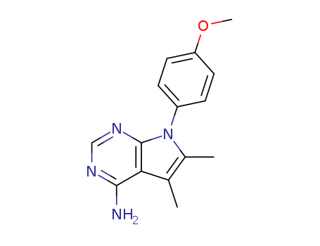 7-(4-METHOXYPHENYL)-5,6-DIMETHYL-7H-PYRROLO[2,3-D]PYRIMIDIN-4-AMINE