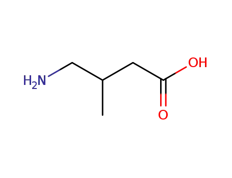 Molecular Structure of 71135-23-4 (Butanoic acid, 4-amino-3-methyl-)