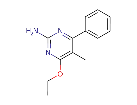 Molecular Structure of 72675-51-5 (4-ethoxy-5-methyl-6-phenylpyrimidin-2-amine)