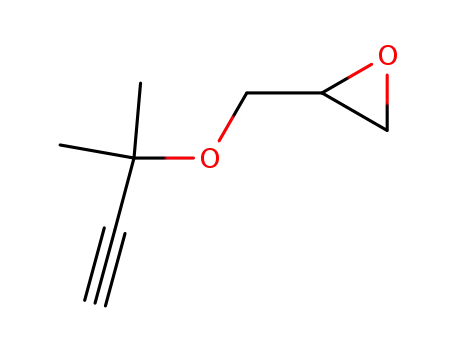 Molecular Structure of 7312-54-1 (2-{[(2-methylbut-3-yn-2-yl)oxy]methyl}oxirane)