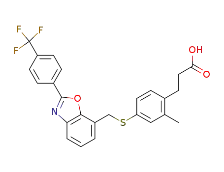 3-{2-Methyl-4-[2-(4-trifluoroMethylphenyl)benzooxazol-7-ylMethylsulfanyl]phenyl}propionic acid