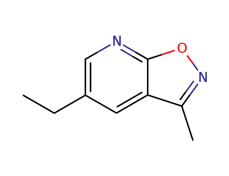 Molecular Structure of 71224-70-9 (Isoxazolo[5,4-b]pyridine, 5-ethyl-3-methyl- (9CI))