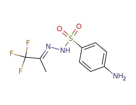 Molecular Structure of 727-35-5 (4-amino-N-(1,1,1-trifluoropropan-2-ylideneamino)benzenesulfonamide)
