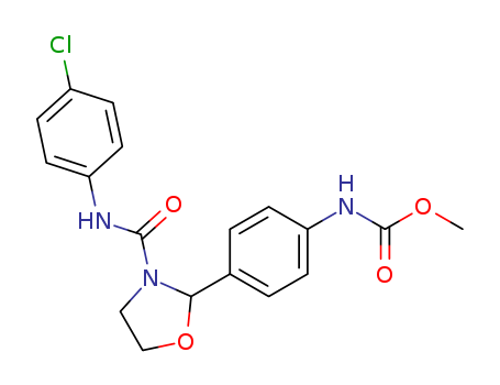 methyl N-[4-[3-[(4-chlorophenyl)carbamoyl]oxazolidin-2-yl]phenyl]carbamate