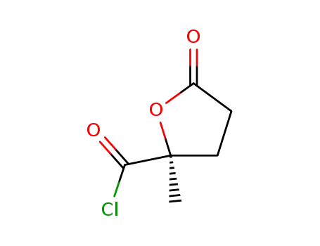 2-Furancarbonyl chloride, tetrahydro-2-methyl-5-oxo-, (S)- (9CI)