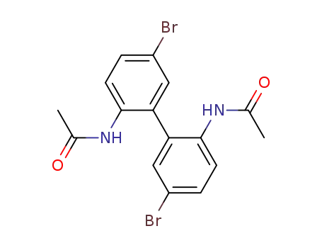 Molecular Structure of 63007-59-0 (Acetamide,N,N'-(5,5'-dibromo[1,1'-biphenyl]-2,2'-diyl)bis-)