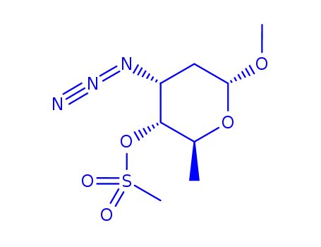 Methyl 3-azido-2,3,6-trideoxy-4-O-(methanesulfonyl)hexopyranoside