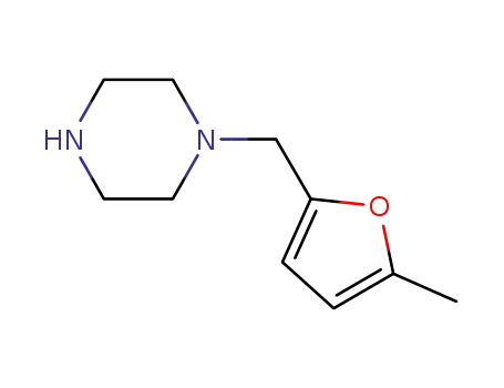 Molecular Structure of 873433-11-5 (1-[(5-methyl-2-furyl)methyl]piperazine(SALTDATA: FREE))