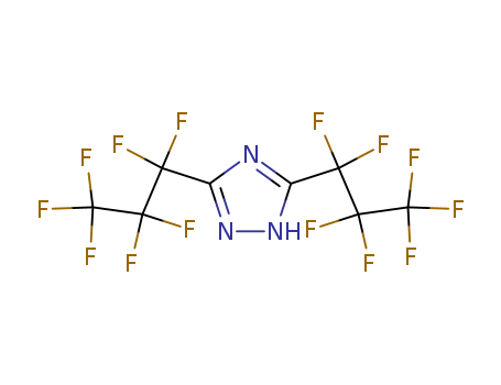 1H-1,2,4-Triazole,3,5-bis(1,1,2,2,3,3,3-heptafluoropropyl)- cas  801-28-5