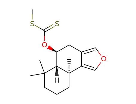 Dithiocarbonic acid S-methyl ester O-((5S,5aS,9aS)-6,6,9a-trimethyl-4,5,5a,6,7,8,9,9a-octahydro-naphtho[1,2-c]furan-5-yl) ester