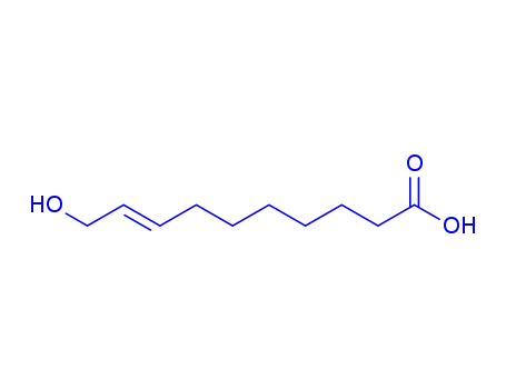 Molecular Structure of 79728-54-4 (10-hydroxy-8-decenoic acid)