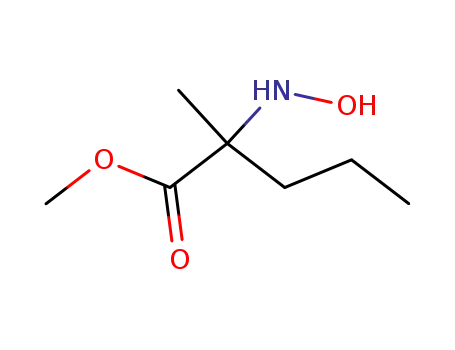 Molecular Structure of 79751-32-9 (Norvaline,N-hydroxy-2-methyl-,methylester(9CI))