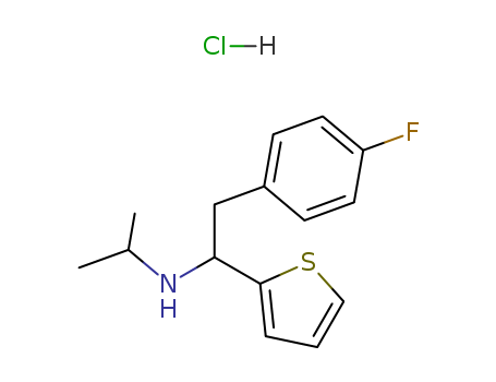 alpha-(p-Fluorobenzyl)-N-isopropyl-2-thenylamine hydrochloride