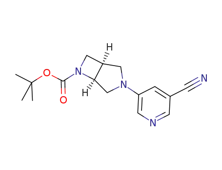 tert-butyl (1R,5S)-3-(5-cyano-pyridin-3-yl)-3,6-diazabicyclo[3.2.0]heptane-6-carboxylate