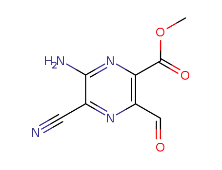 Pyrazinecarboxylic acid, 6-amino-5-cyano-3-formyl-, methyl ester (9CI)