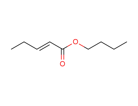 Molecular Structure of 79947-84-5 (butyl (2E)-pent-2-enoate)