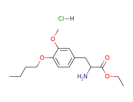 Tyrosine, O-butyl-3-methoxy-, ethyl ester, hydrochloride