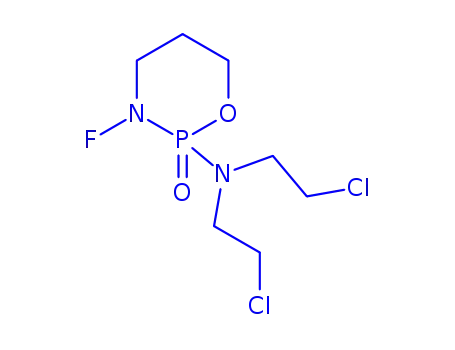 Molecular Structure of 87154-28-7 (N,N-bis(2-chloroethyl)-3-fluoro-1,3,2-oxazaphosphinan-2-amine 2-oxide)