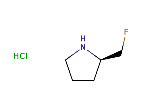 Molecular Structure of 875553-78-9 ((2R)-2-FLUOROMETHYLPYRROLIDINE HYDROCHLORIDE)