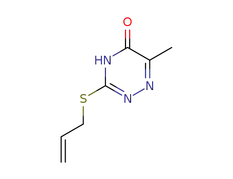 Molecular Structure of 87450-64-4 (3-ALLYLSULFANYL-6-METHYL-4H-[1,2,4]TRIAZIN-5-ONE)