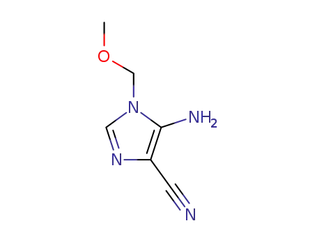 Molecular Structure of 87460-49-9 (1H-Imidazole-4-carbonitrile,  5-amino-1-(methoxymethyl)-)