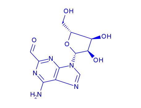Molecular Structure of 79957-16-7 (2-formyladenosine)