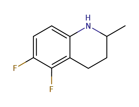 Molecular Structure of 80076-46-6 (5,6-Difluoro-1,2,3,4-tetrahydro-2-methylquinoline)