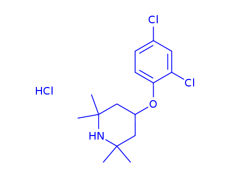 Piperidine, 4-(2,4-dichlorophenoxy)-2,2,6,6-tetramethyl-,hydrochloride (1:1)