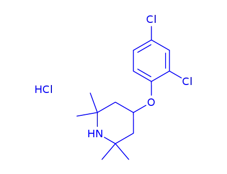Molecular Structure of 871983-65-2 (4-(2,4-dichlorophenoxy)-2,2,6,6-tetramethyl-piperidine hydrochloride)