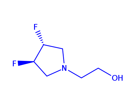 1-Pyrrolidineethanol,3,4-difluoro-, (3R,4R)-
