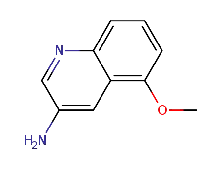 Molecular Structure of 881668-93-5 (5-methoxyquinolin-3-amine)