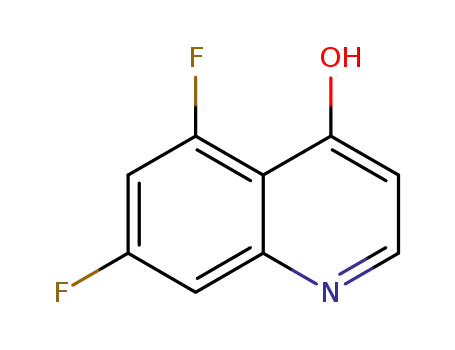 Molecular Structure of 874804-43-0 (5,7-Difluoroquinolin-4-ol)