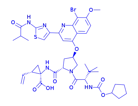 Molecular Structure of 801283-95-4 (Faldaprevir)