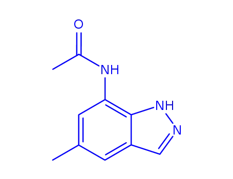 Molecular Structure of 871886-57-6 (Isoindazole,  7-acetamido-5-methyl-  (2CI))