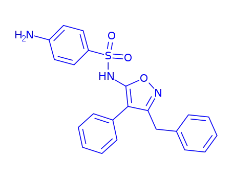 Sulfanilamide,  N1-(3-benzyl-4-phenyl-5-isoxazolyl)-  (5CI)