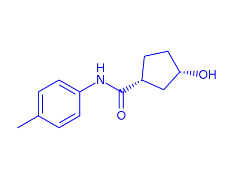 (+/-)-<i>cis</i>-3-hydroxy-cyclopentanecarboxylic acid <i>p</i>-toluidide