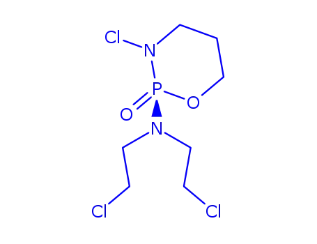 Molecular Structure of 87154-30-1 (3-chloro-N,N-bis(2-chloroethyl)-1,3,2-oxazaphosphinan-2-amine 2-oxide)