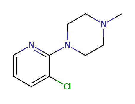 Molecular Structure of 87394-57-8 (3-Chloro-2-(4-methylpiperazin-1-yl)pyridine)