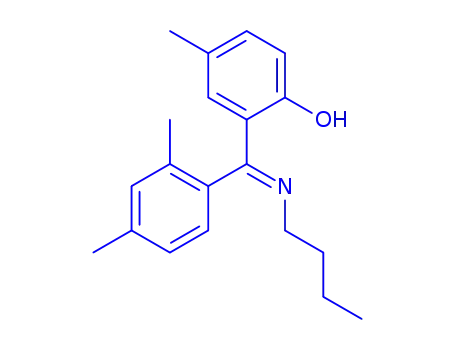 Molecular Structure of 80018-25-3 ((6E)-6-[(butylamino)(2,4-dimethylphenyl)methylidene]-4-methylcyclohexa-2,4-dien-1-one)