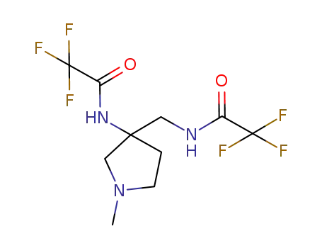 2,2,2-trifluoro-<i>N</i>-{1-methyl-3-[(2,2,2-trifluoro-acetylamino)-methyl]-pyrrolidin-3-yl}-acetamide