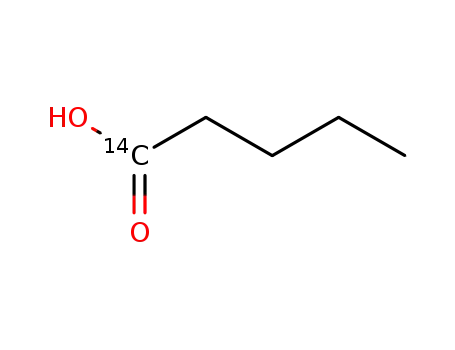 Molecular Structure of 80143-66-4 (PENTANOIC ACID-CARBOXY-14C SODIUM)