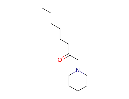Molecular Structure of 108656-79-7 (2-Octanone, 1-(1-piperidinyl)-)