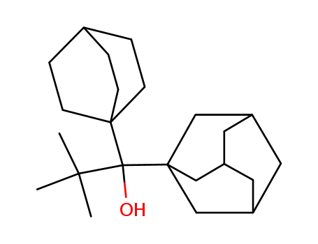 Molecular Structure of 82903-00-2 (1-Adamantan-1-yl-1-bicyclo[2.2.2]oct-1-yl-2,2-dimethyl-propan-1-ol)