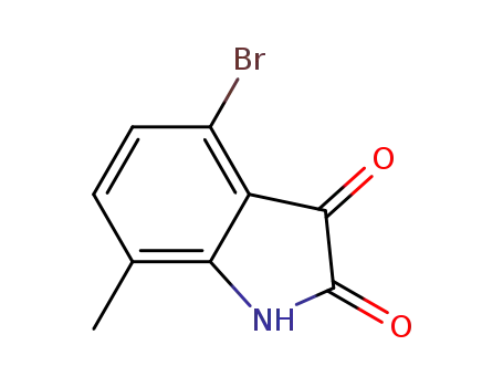 Molecular Structure of 874375-17-4 (4-BROMO-7-METHYLISATIN)