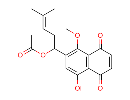 (-)-6-[(S)-1-Acetoxy-4-methyl-3-pentenyl]-8-hydroxy-5-methoxy-1,4-naphthalenedione