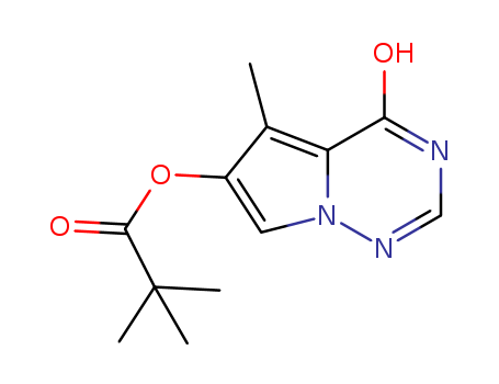 4-hydroxy-5-methylpyrrolo[1,2-f][1,2,4]triazin-6-yl pivalate(872206-47-8)